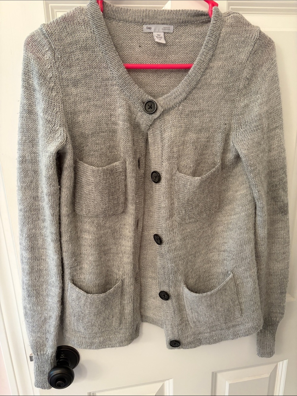 GAP Heather Gray Button Cardigan